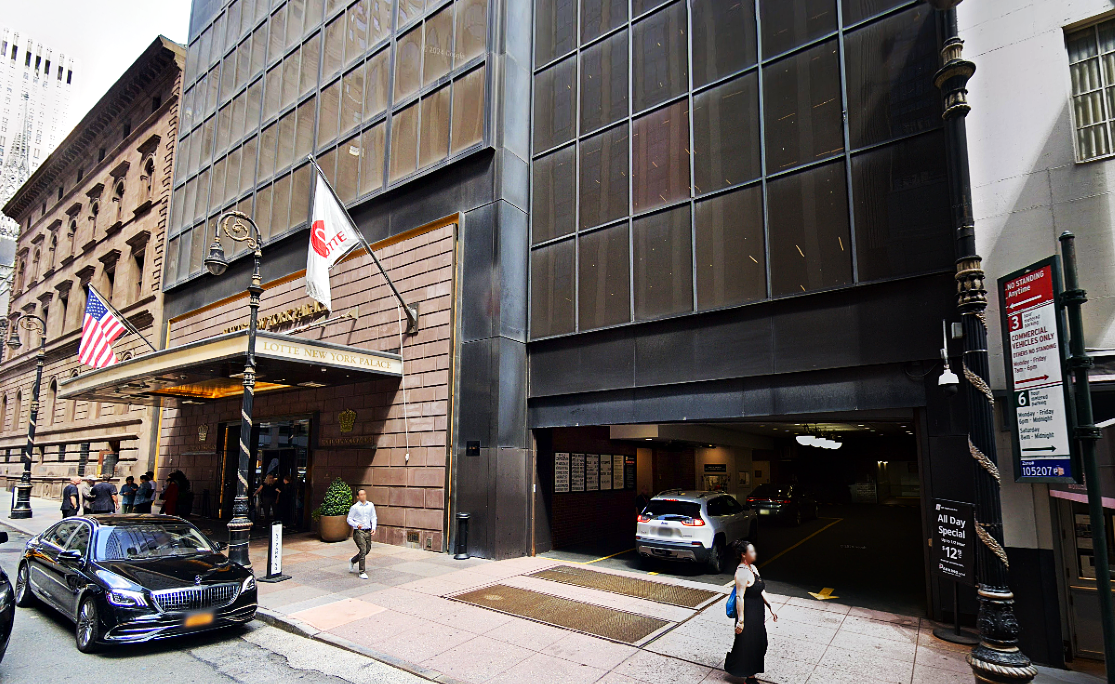 Lotte New York Palace Hotel Parking Structure